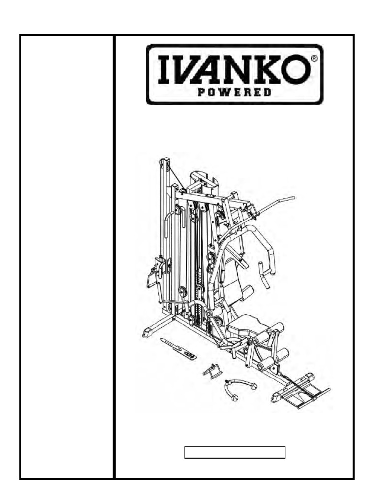 IVK 5500 Personal Trainer Manual | PDF | Screw | Nut (Hardware)
