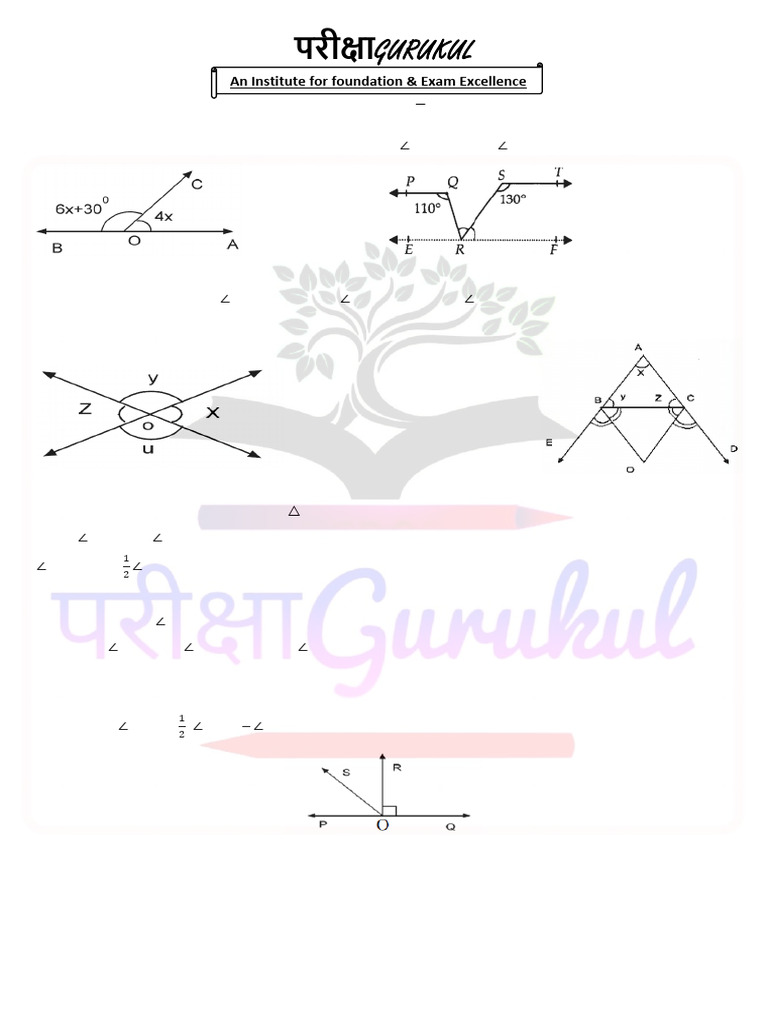 Maths Practice Test for Chapter 6 | PDF | Geometry | Classical Geometry