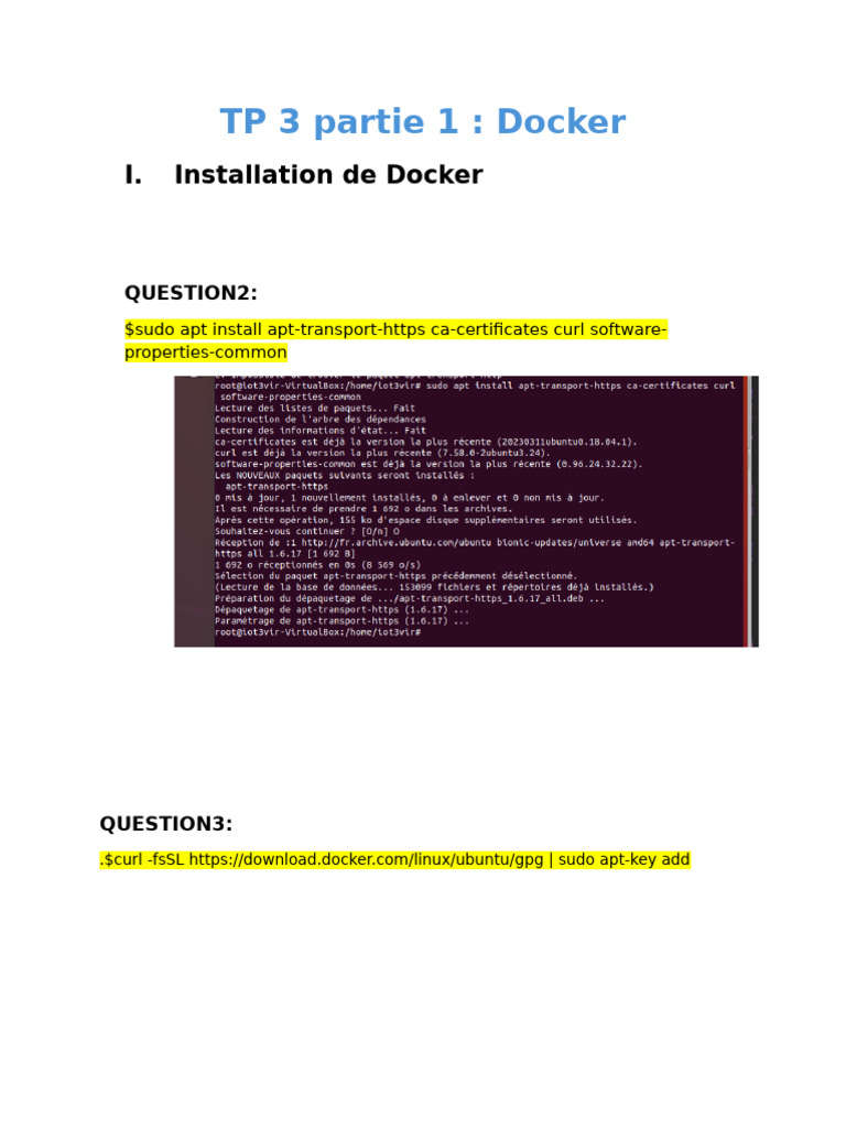 Installation et utilisation de Docker | PDF | Kernel (Système d ...