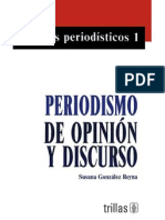 Gonzalez Reyna Susana Periodismo de Opinion Y Discurso 192pag