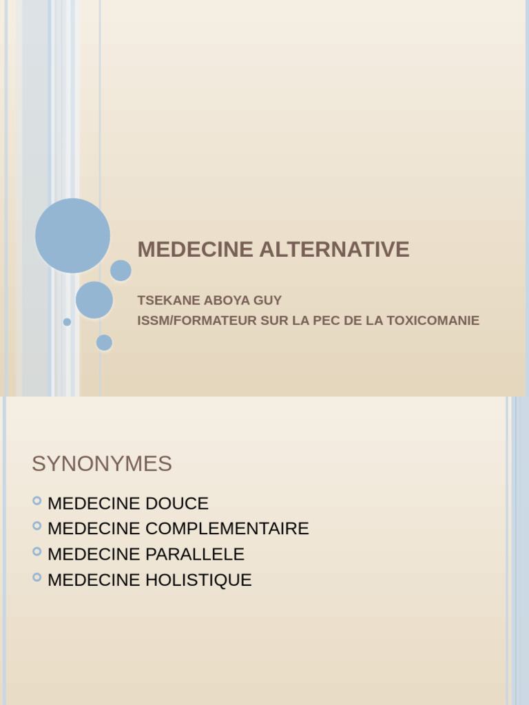 Médecine Alternative : Définition et Pratiques | PDF | Médecine ...