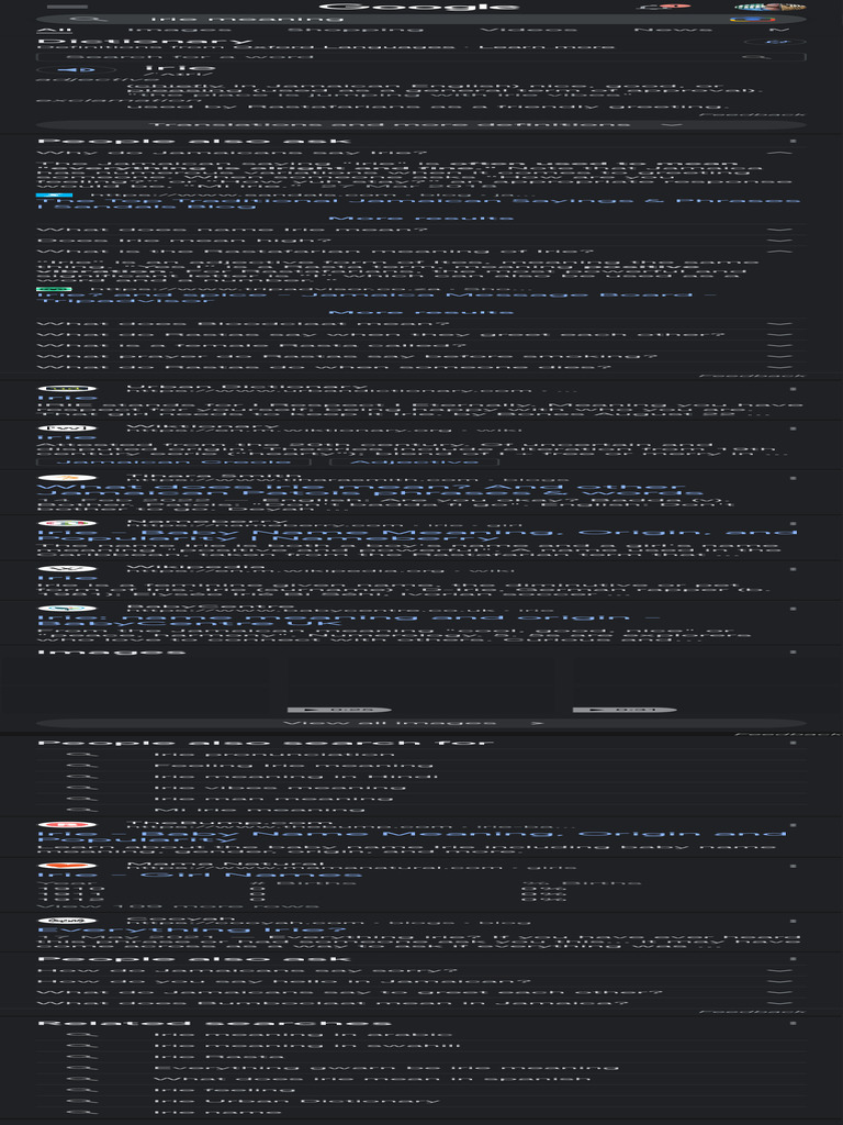 Irie Meaning Google Search PDF Languages Foreign Language Studies