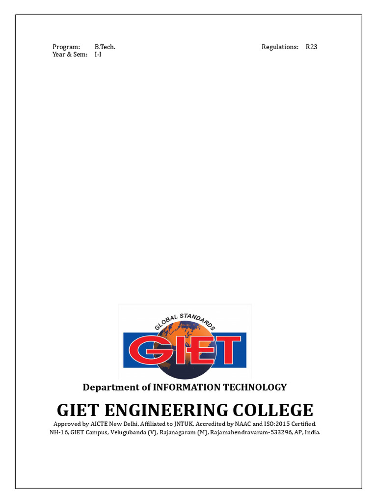 B.Tech IT Programming Lab Guide | PDF | Pointer (Computer Programming ...