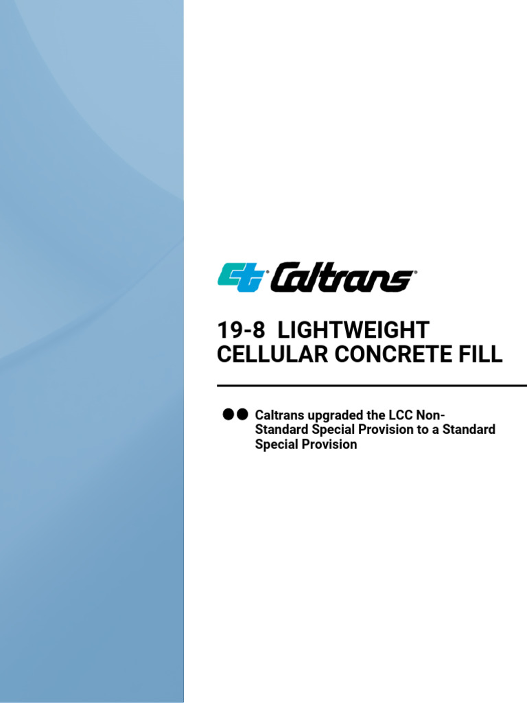 Lightweight Cellular Concrete Fill Standards | PDF | Concrete | Cement