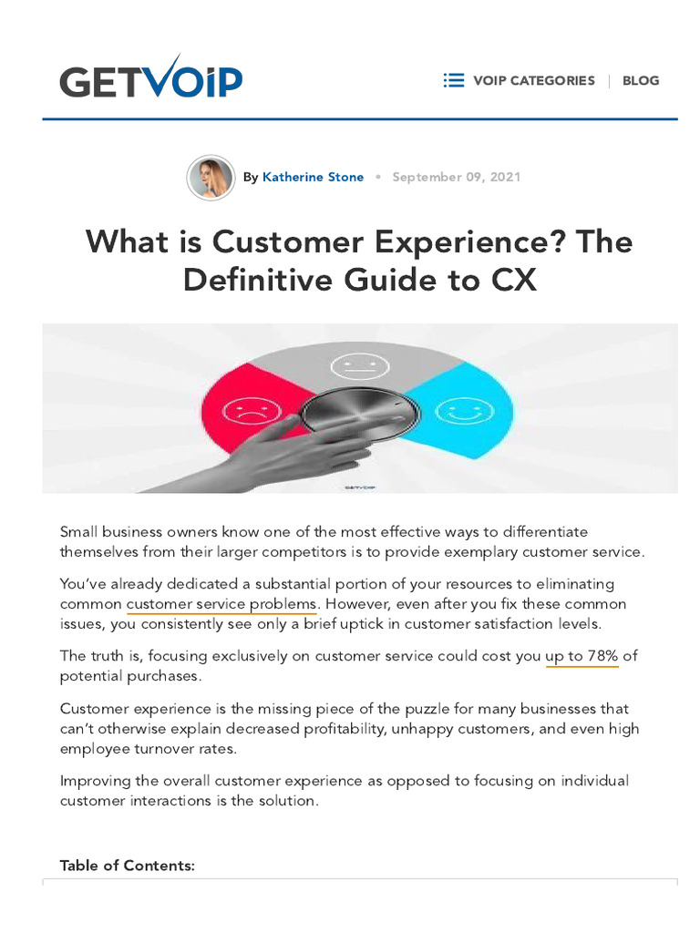 Understanding Customer Experience (CX) | PDF | Customer Experience ...