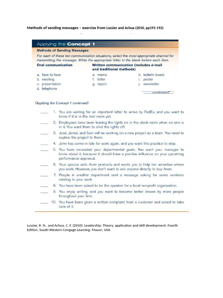 5QQMN214 Communication Methods | PDF