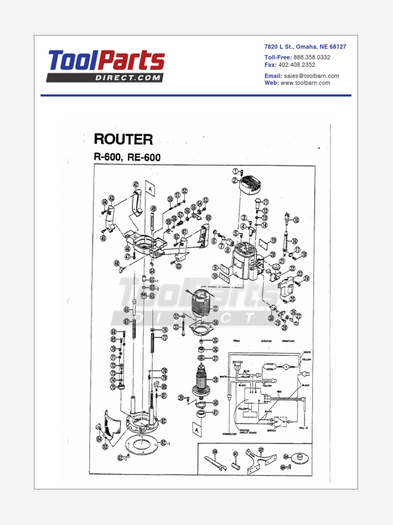 ryobi-re600-router | PDF | Screw | Machines