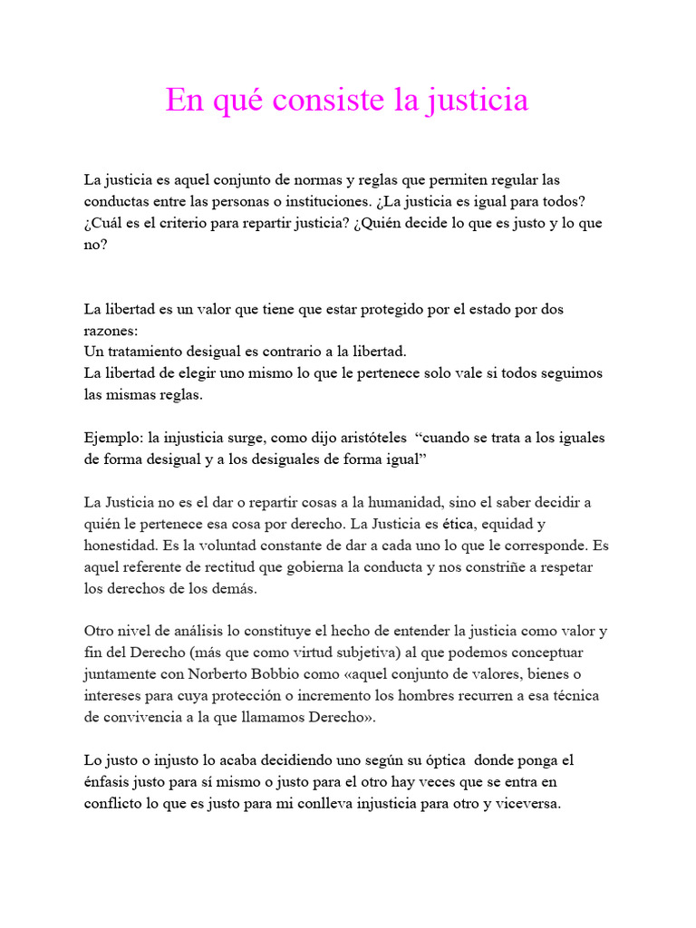 Concepto y Dilemas de la Justicia | PDF | Justicia | Crimen y violencia