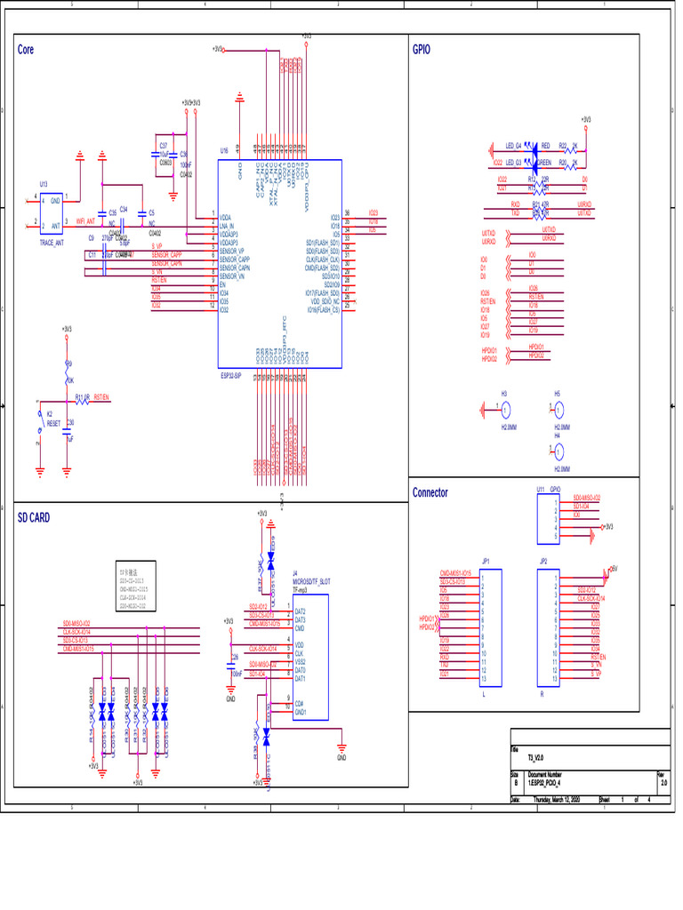 ESP32 PCB Design and Connections Guide | PDF
