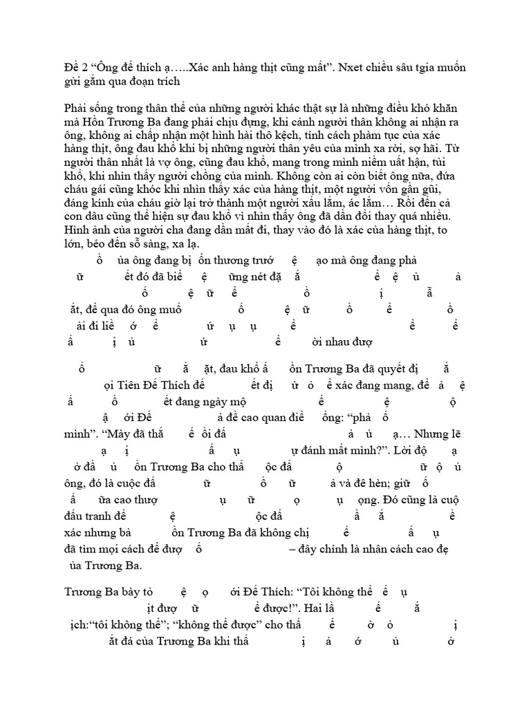 Trương Ba đề 2 | PDF