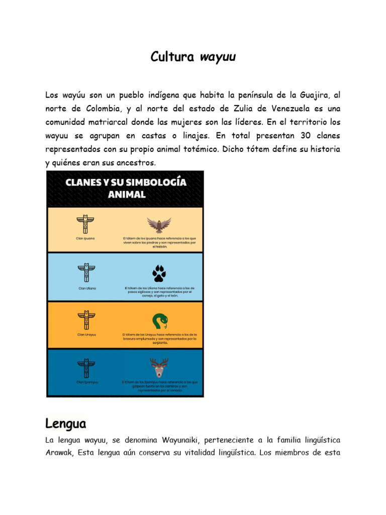 Cultura y Tradiciones Wayuu | PDF | Maíz
