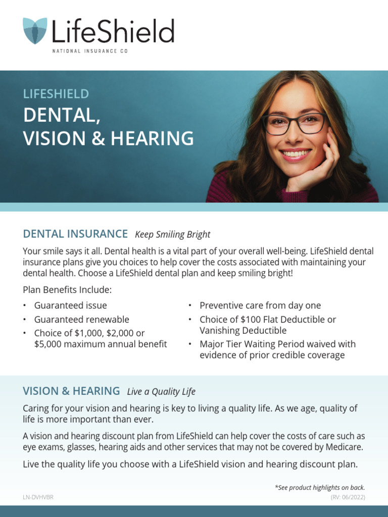 LifeShield Dental, Vision & Hearing Plans | PDF | Insurance | Health Care