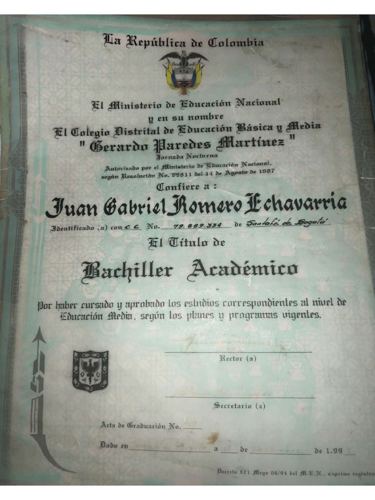 Bachiller Académico | PDF