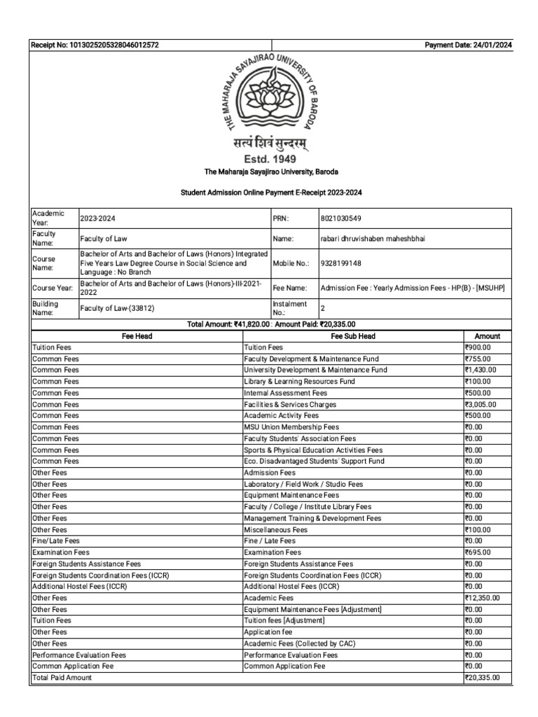 About blank pdf fee