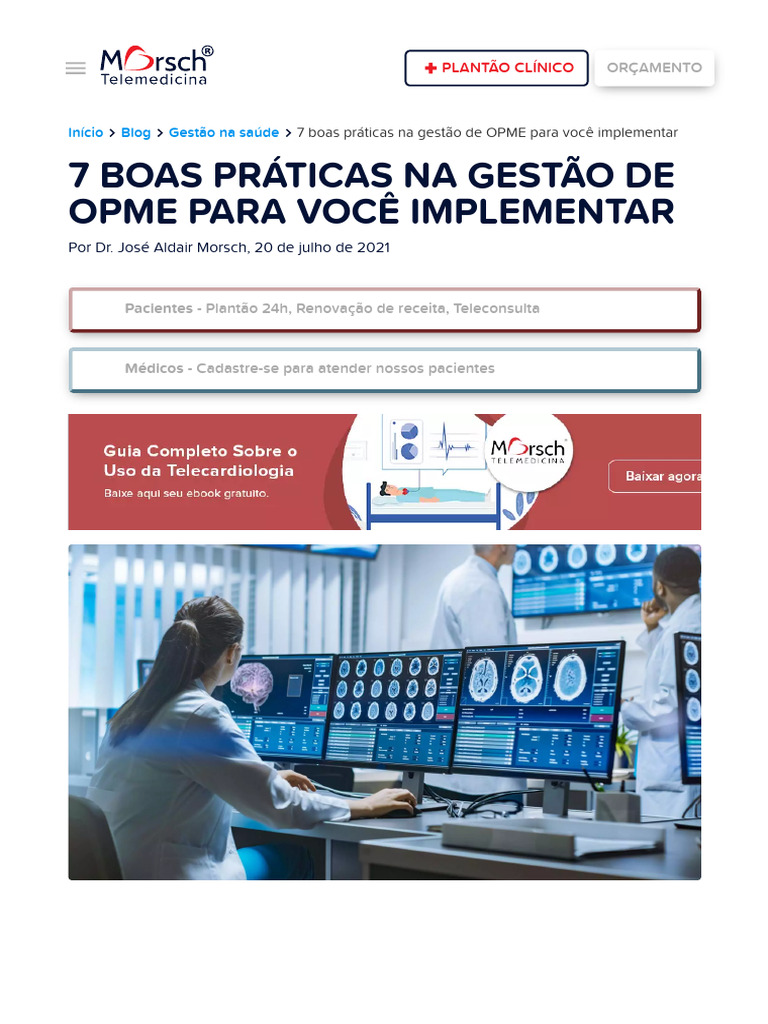 Boas Práticas na Gestão de OPME | PDF | Qualidade (negócios)