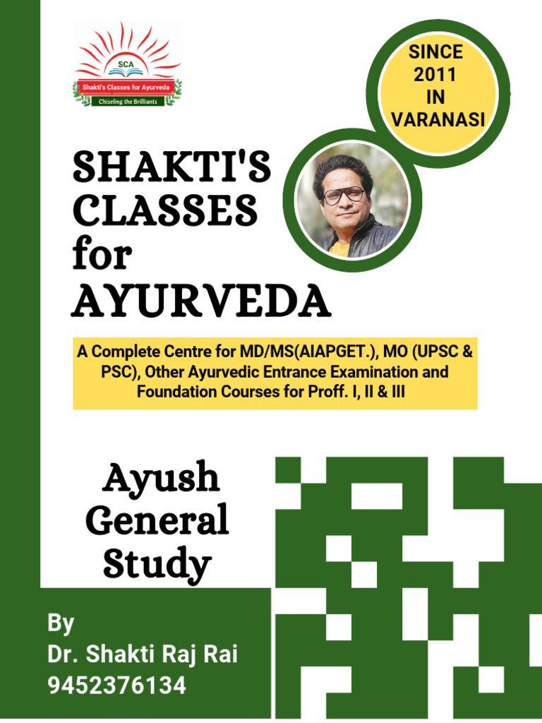 Ayush GK-Demo Notes | PDF | Ayurveda | Pharmaceutical Sciences