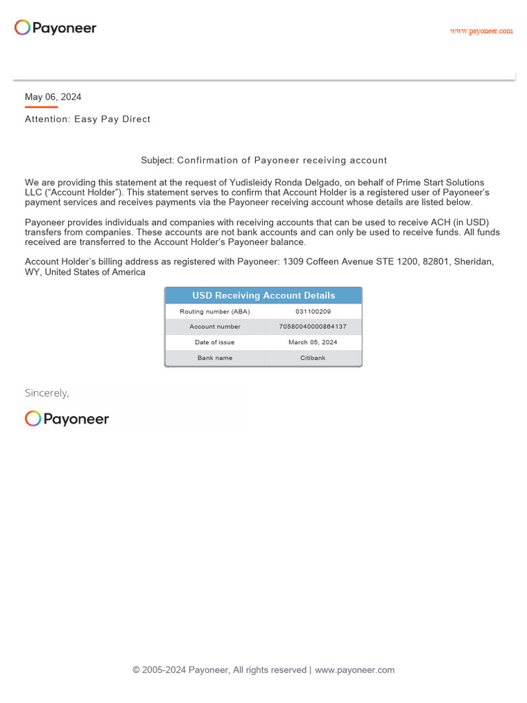 ReceivingAccountStatement 4137 | PDF