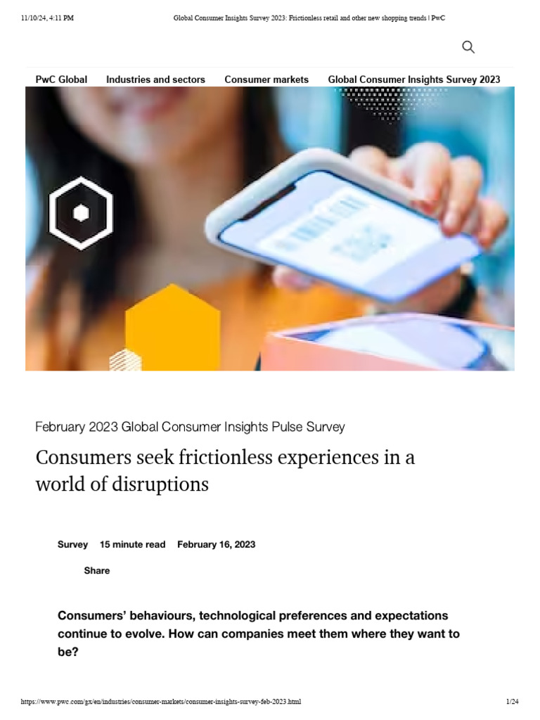 2023 Global Consumer Insights Survey | PDF | Retail | Online Shopping
