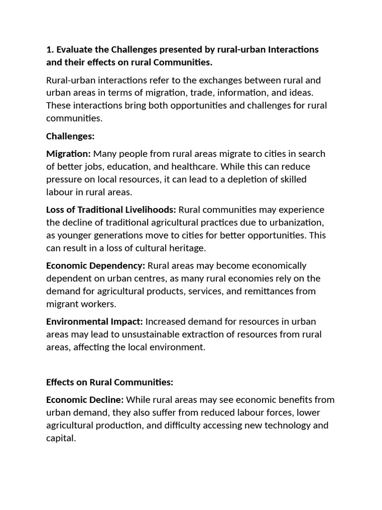 Rural Studies Education | PDF | Agriculture | Sanitation