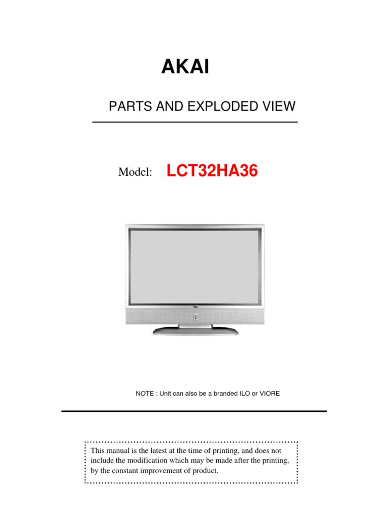 ilo lct32ha36 manual