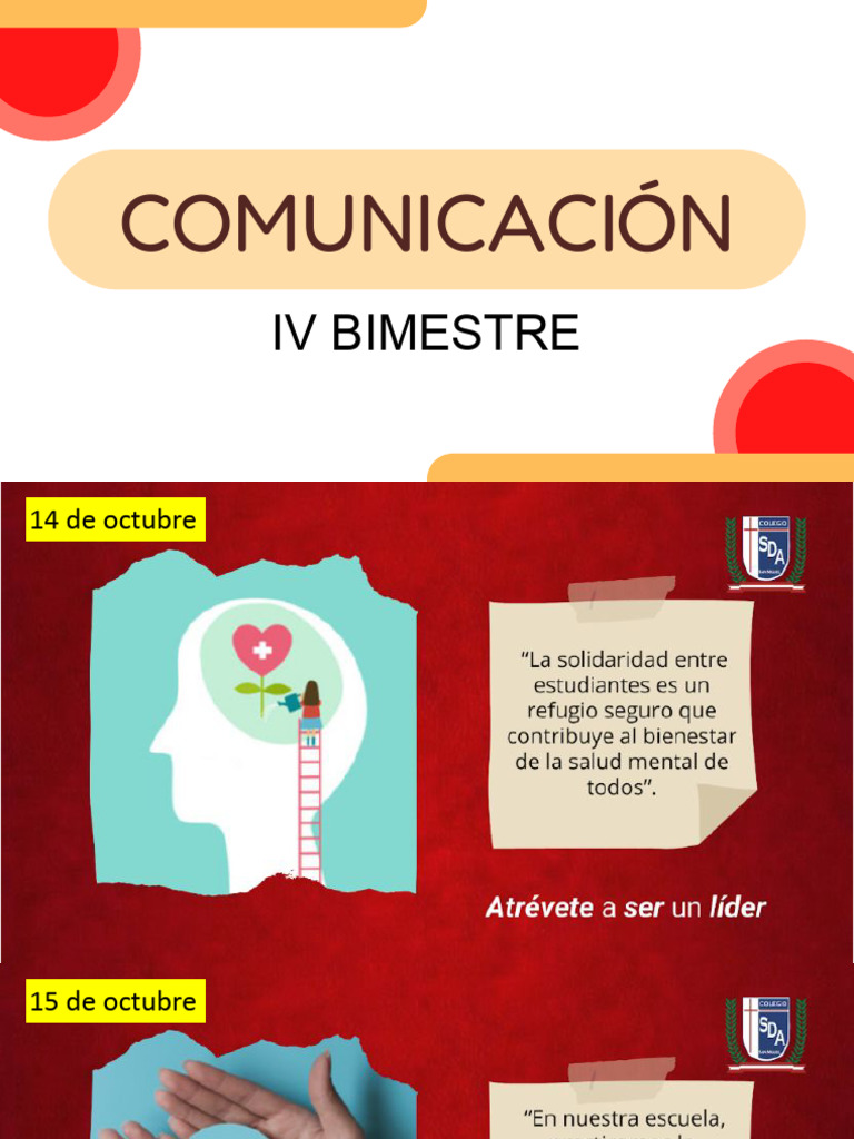 Comunicación: Iv Bimestre | PDF | Artes del Lenguaje y Comunicación