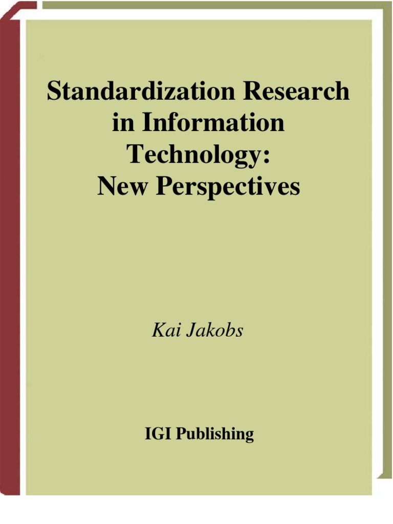 Standardization Research in IT | PDF | Standardization | Cascading ...