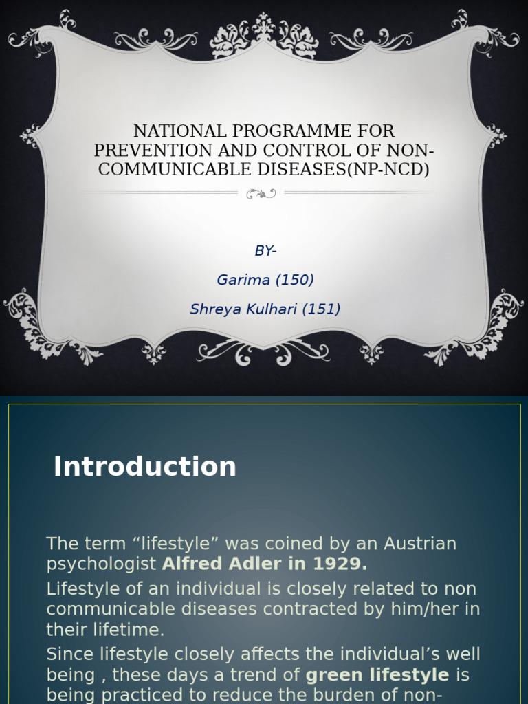 NP-NCD: Strategies for NCD Control | PDF | Non Communicable Disease ...