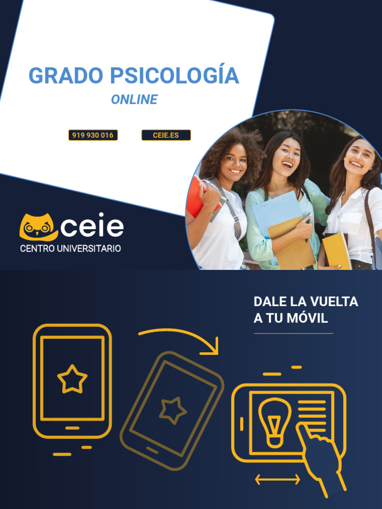 Grado-Psicologia Ceie | PDF | Sicología | Plan de estudios