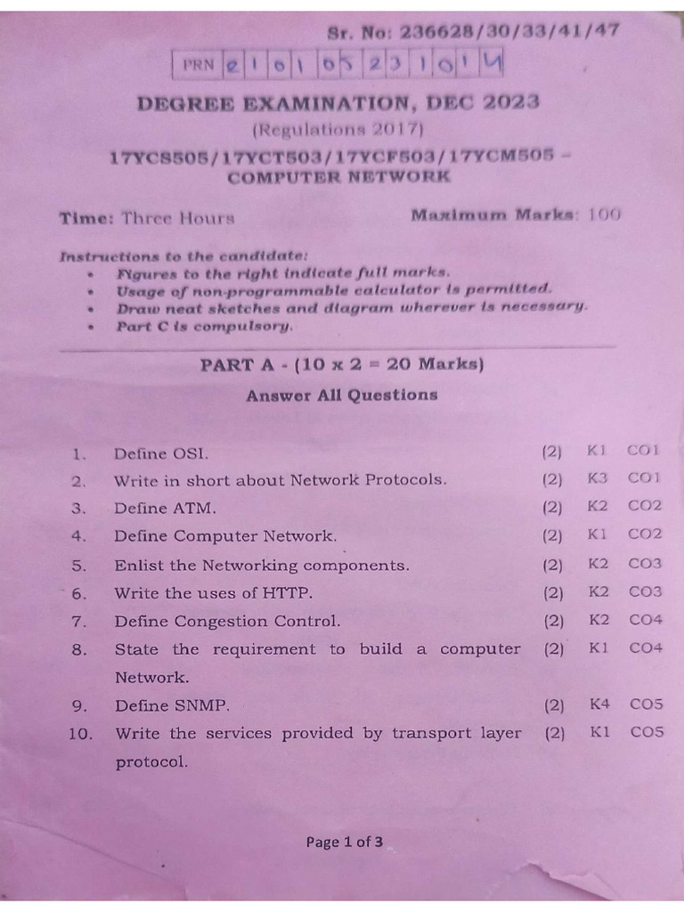 3.1 Sem Papers | PDF