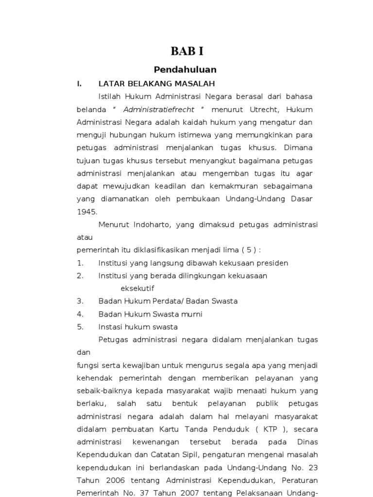 Makalah Hukum Administrasi Negara