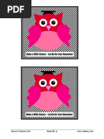 Owl Valentine Printable