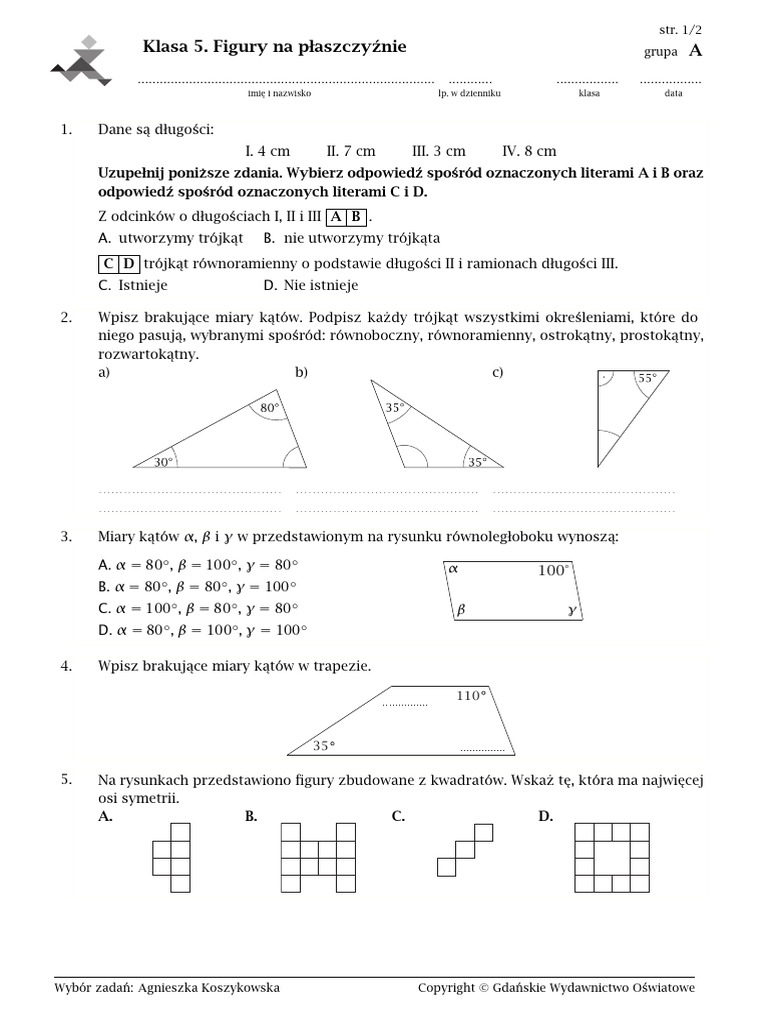 Dział 4 Klasa 5 GWO | PDF