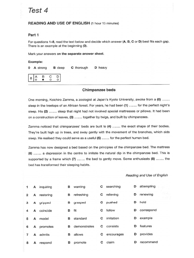 B2 Reading And Use Of English Pdf