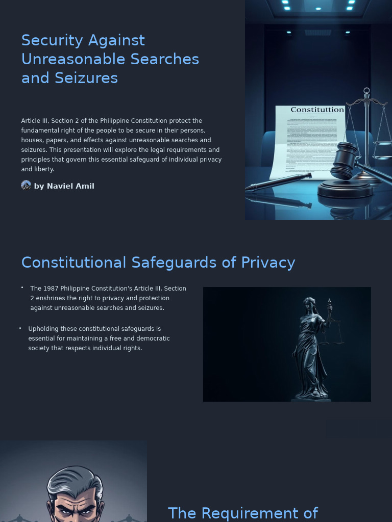 Privacy Rights in Philippine Law | PDF | Search And Seizure | Search ...