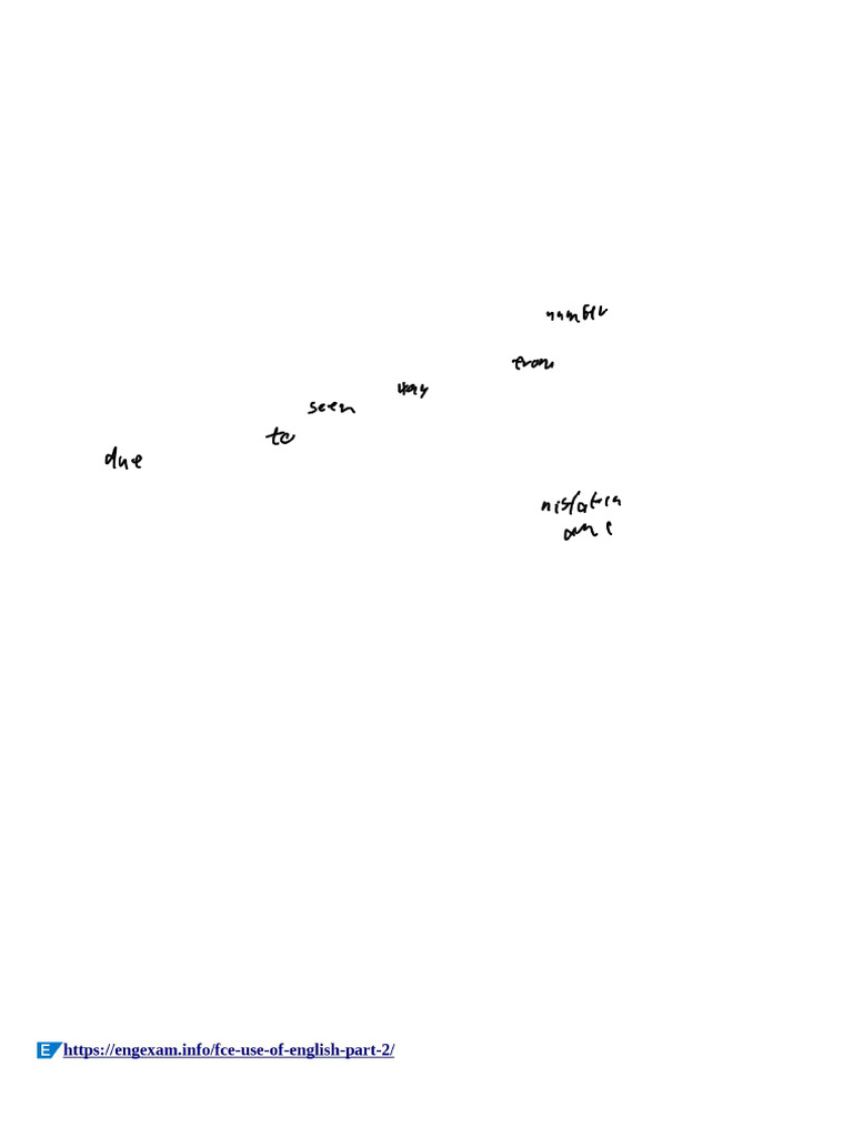 FCE Use of English Part 2: Sloths Test | PDF | Linguistics