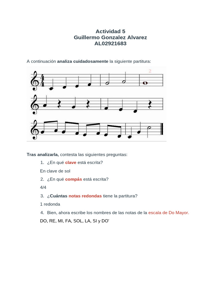 Actividad 5 | PDF | Artes del Lenguaje y Comunicación | Estudios de ...