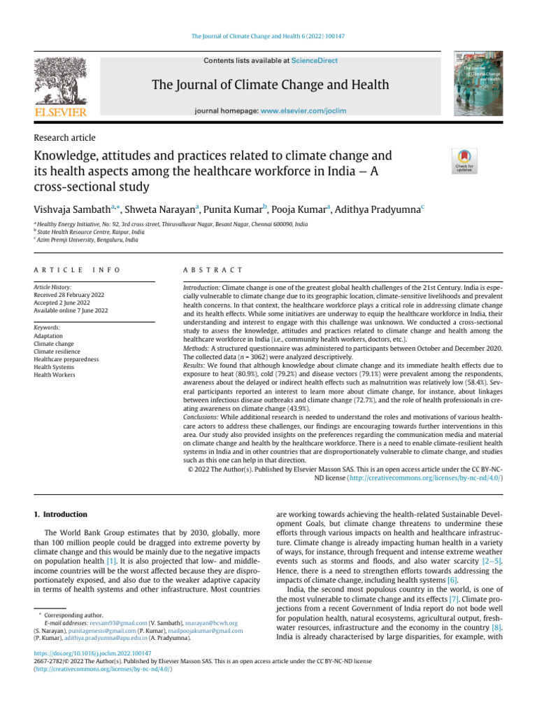 1 s2.0 S2667278222000360 Main | PDF | Climate Change ...