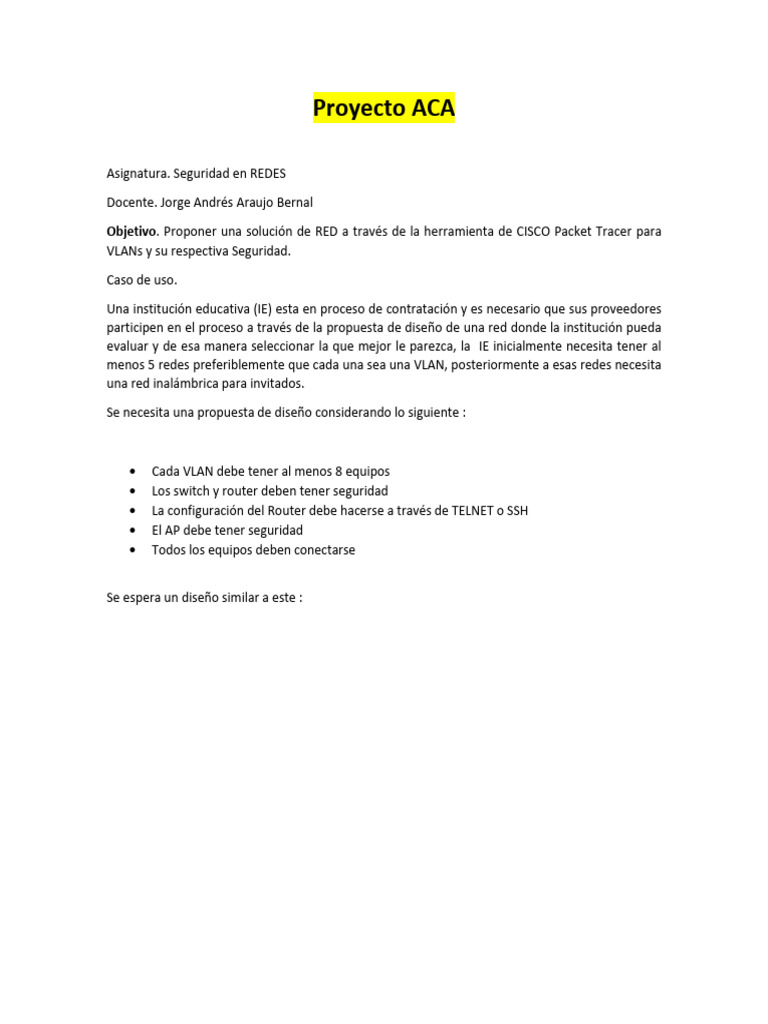 Diseño de Red VLAN Segura con CISCO | PDF
