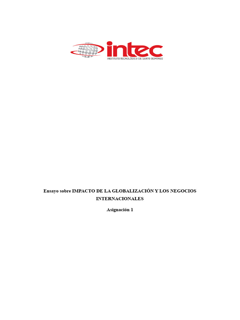 Impacto de la Globalización en Negocios | PDF | Globalización | Business