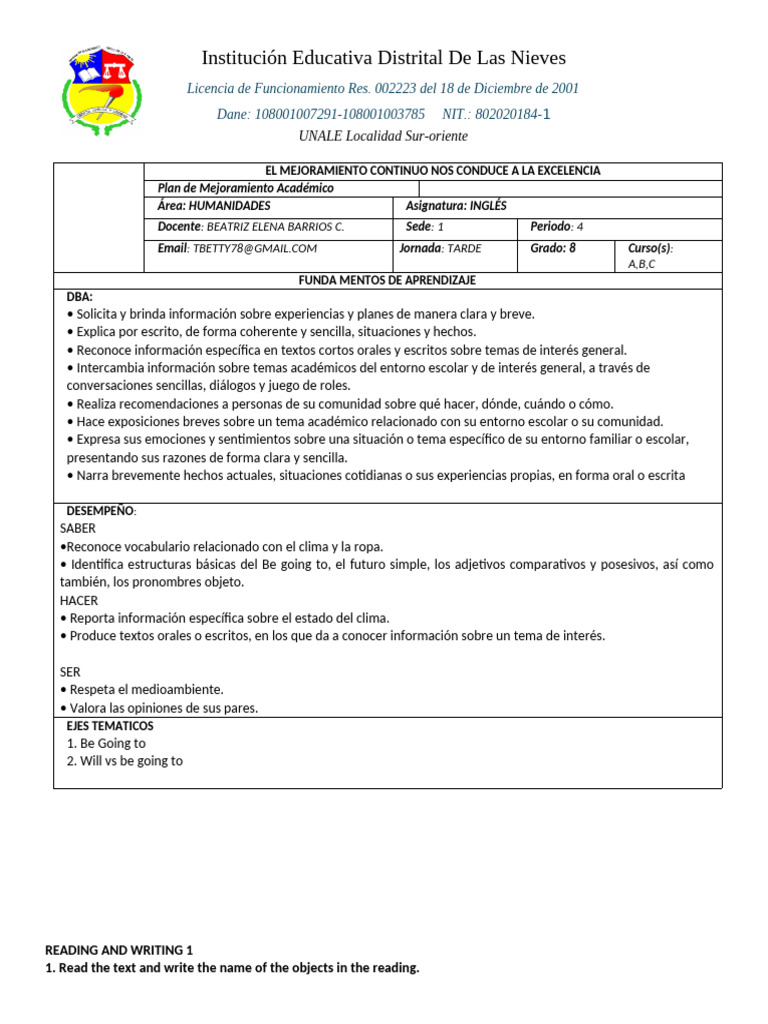 PMA 2 Período 4 | PDF