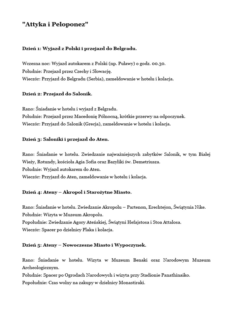 Attyka I Peloponez | PDF