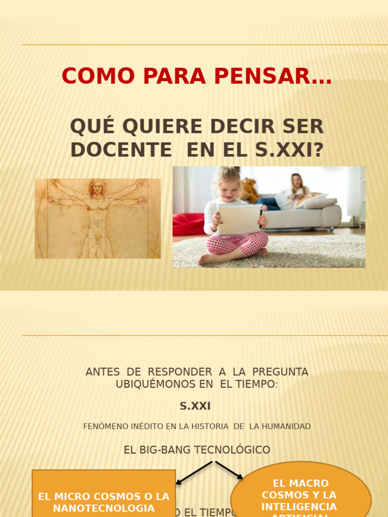 QUÉ QUIERE DECIR SER MAESTRO EN EL S. XXI | PDF | Inteligencia