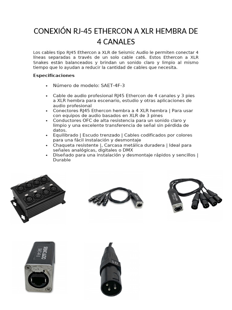Conexión RJ45 | PDF
