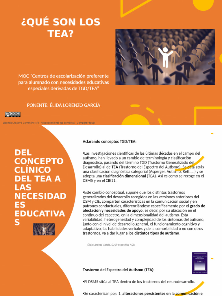¿Qué Son Los TEA - Presentación de Apoyo - ¿QUÉ SON LOS TEA | PDF