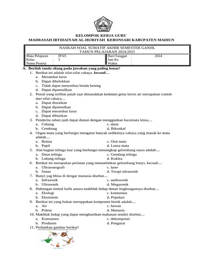 Pas Ipas Kelas 5 | PDF | Dewasa Muda