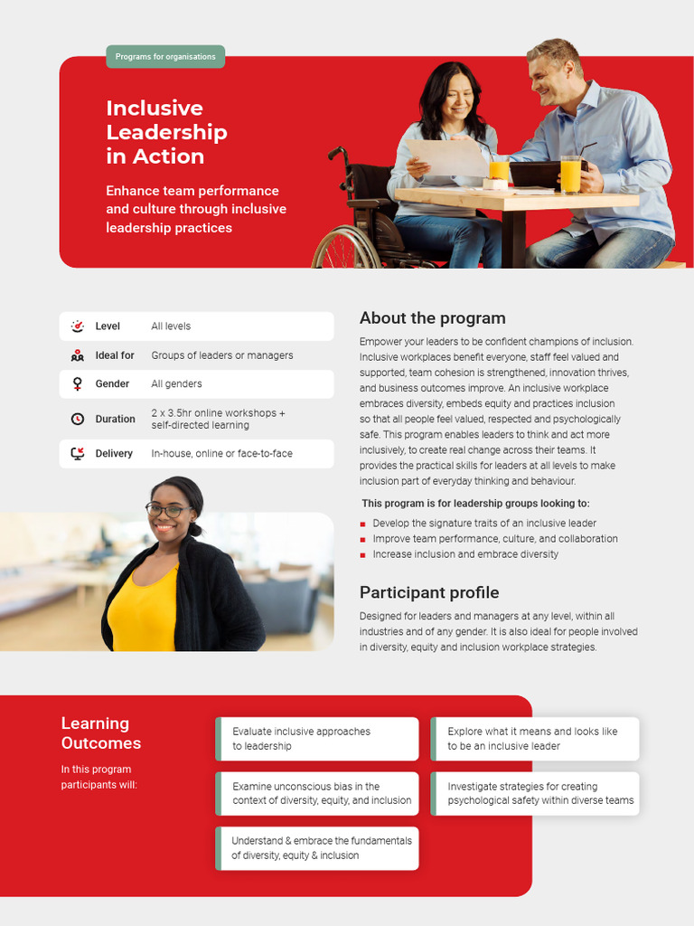 WLA Inclusive Leadership in Action | PDF | Leadership | Learning
