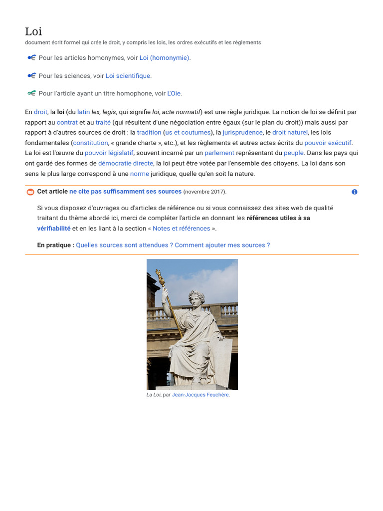 Comprendre la notion de loi | PDF | Loi | Constitution