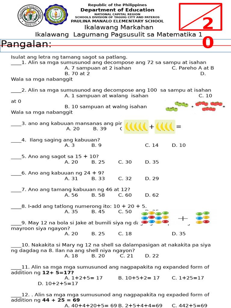 q2 Summative Test 1 | PDF