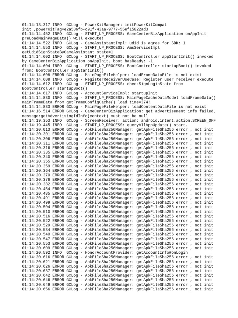 GameCenterBizApplication Startup Log | PDF | Hypertext Transfer ...
