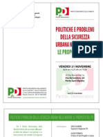 Sicurezza Urbana Pd